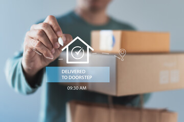 Delivered to Doorstep Confirmation Interface