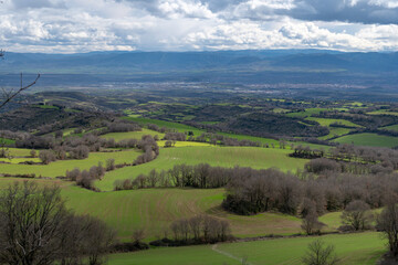 Naklejka premium View of the countryside in Spain in spring