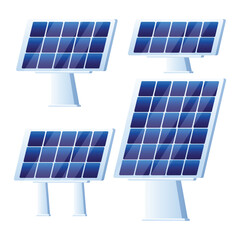 Ecofriendly Solar Panel Vector Illustration