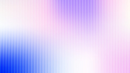 Abstract gradient background with blurred glass effect. Vertical displacement stripes, purple and blue light. Vector background