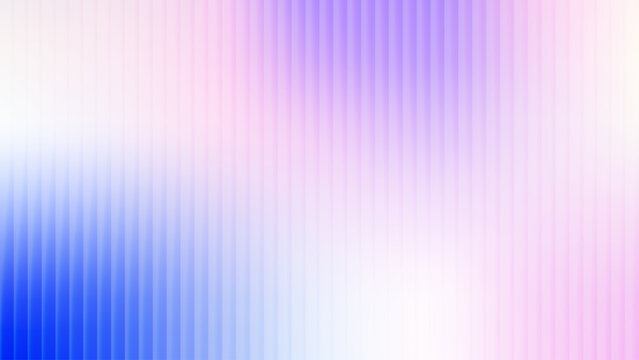 Abstract gradient background with blurred glass effect. Vertical displacement stripes, purple and blue light. Vector background