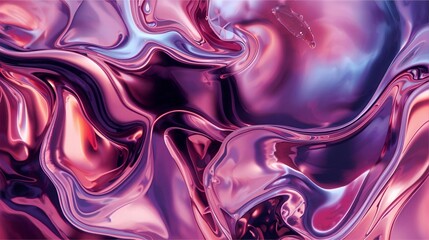 Luxurious Abstract Liquid Swirl In Pink And Purple Hues For Modern Backgrounds