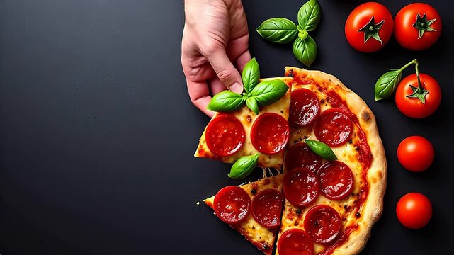 pizza with tomato