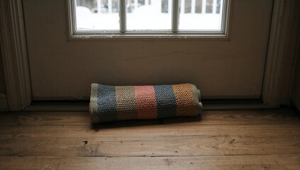Striped Draft Stopper Door Winter Home
