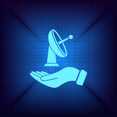 Vector illustration on a blue background