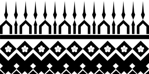 black and white seamless pattern