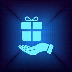 Vector illustration on a blue background