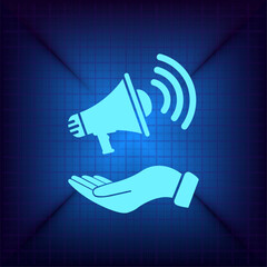 Vector illustration on a blue background