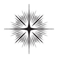 star vintage drawing ink