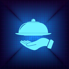 Vector illustration on a blue background