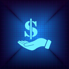 Vector illustration on a blue background