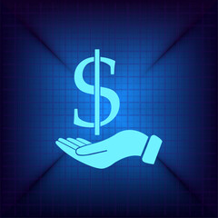 Vector illustration on a blue background