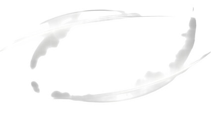 Abstract silver frame, isolated on transparent background