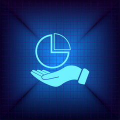 Vector illustration on a blue background