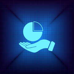 Vector illustration on a blue background