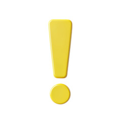 Bright yellow exclamation mark icon.