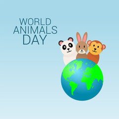 Naklejka premium vector graphic of World Animal Day ideal for World Animal Day celebration