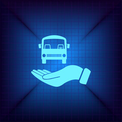 Vector illustration on a blue background