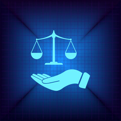 Vector illustration on a blue background