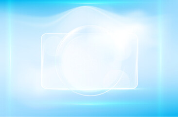 Blue gradiant wave background