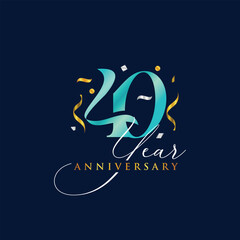 40th anniversary premium design template