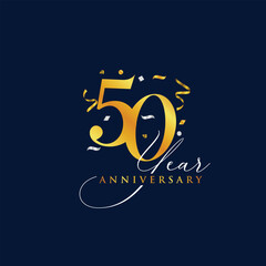 50th anniversary premium design template