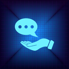 Vector illustration on a blue background