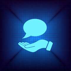 Vector illustration on a blue background