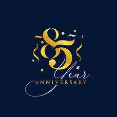 85 year anniversary celebration design template