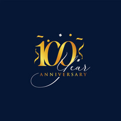100 year anniversary celebration design template