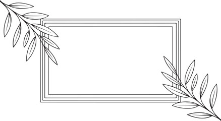 Simple leafy frame design