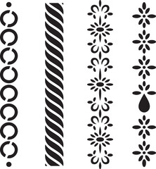 Black and white geometric patterns