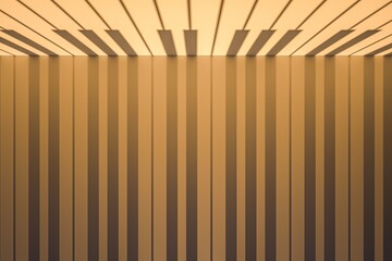 A modern abstract design featuring vertical stripes in varying shades of warm tones, creating a visually appealing pattern similar to piano keyboard