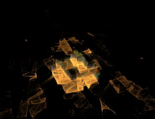 Imaginatory fractal abstract background Image