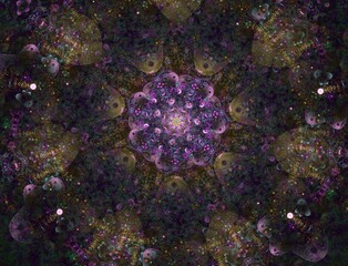Imaginatory fractal abstract background Image