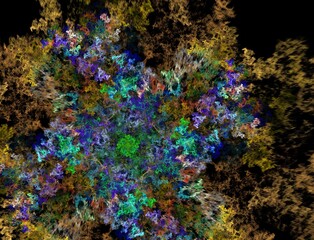 Imaginatory fractal abstract background Image