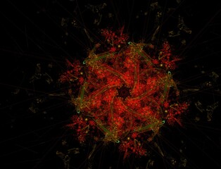 Imaginatory fractal abstract background Image