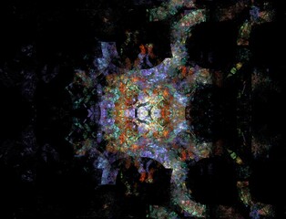 Imaginatory fractal abstract background Image