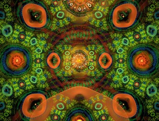 Imaginatory fractal abstract background Image