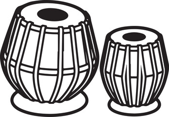 Traditional indian tabla drums