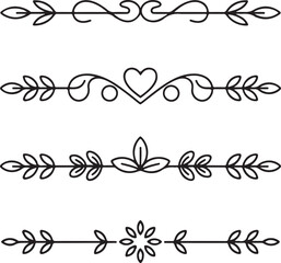 Elegant floral dividers