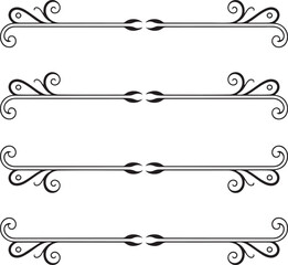 Classic scroll dividers