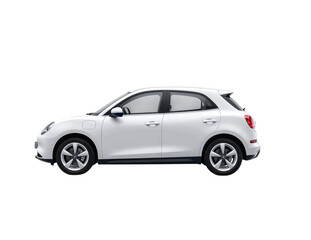 Modern White Compact SUV in Side Profile