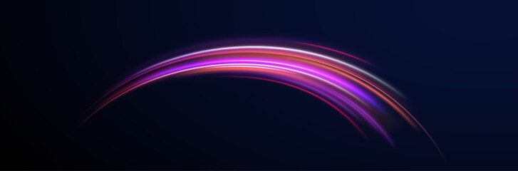 Futuristic Cyber Spiral with Vector Motion Lines