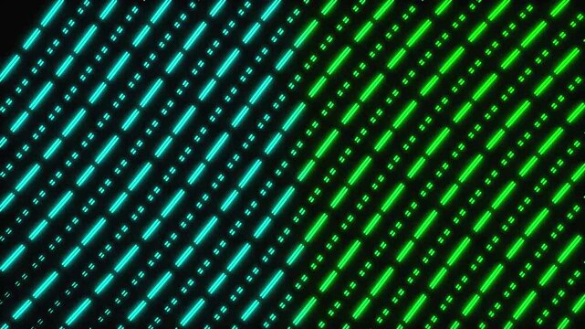 Abstract green binary code background with glowing digital patterns and geometric shapes seamless technology wallpaper