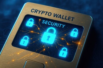 Secure crypto hardware wallet with digital locks
