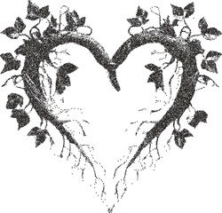 Heart y2k retro stipple art love brutalist halftone vector png transparent, passion 2000s photocopy effect tattoo aesthetic