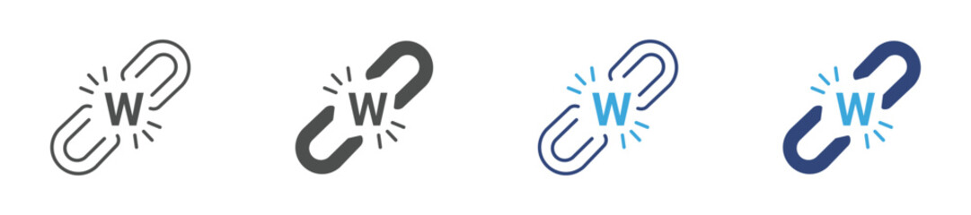 Obraz premium Weaknesses Icon Set, Business Limitation and Performance Gap Analysis Concept, Vector Illustration