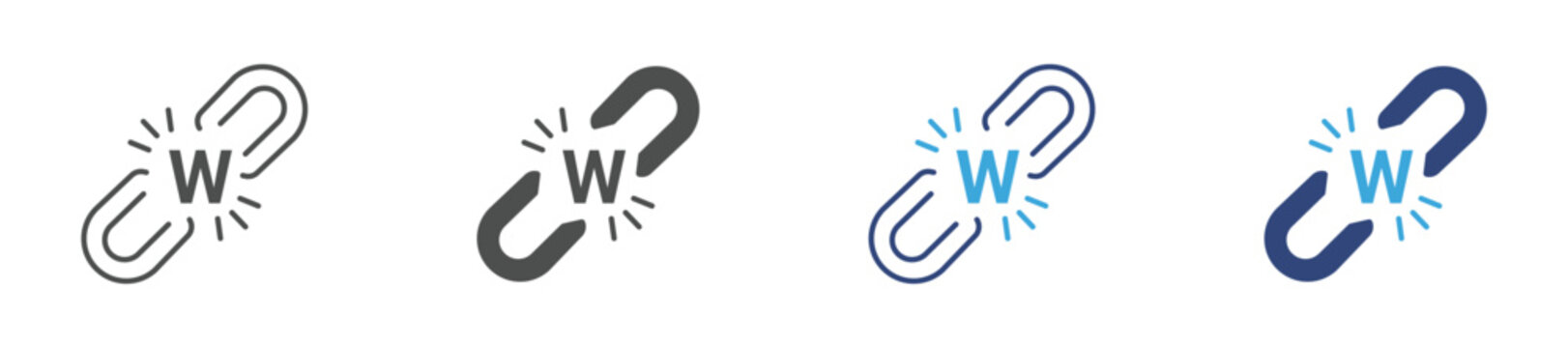 Weaknesses Icon Set, Business Limitation and Performance Gap Analysis Concept, Vector Illustration