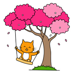 cat and tree
